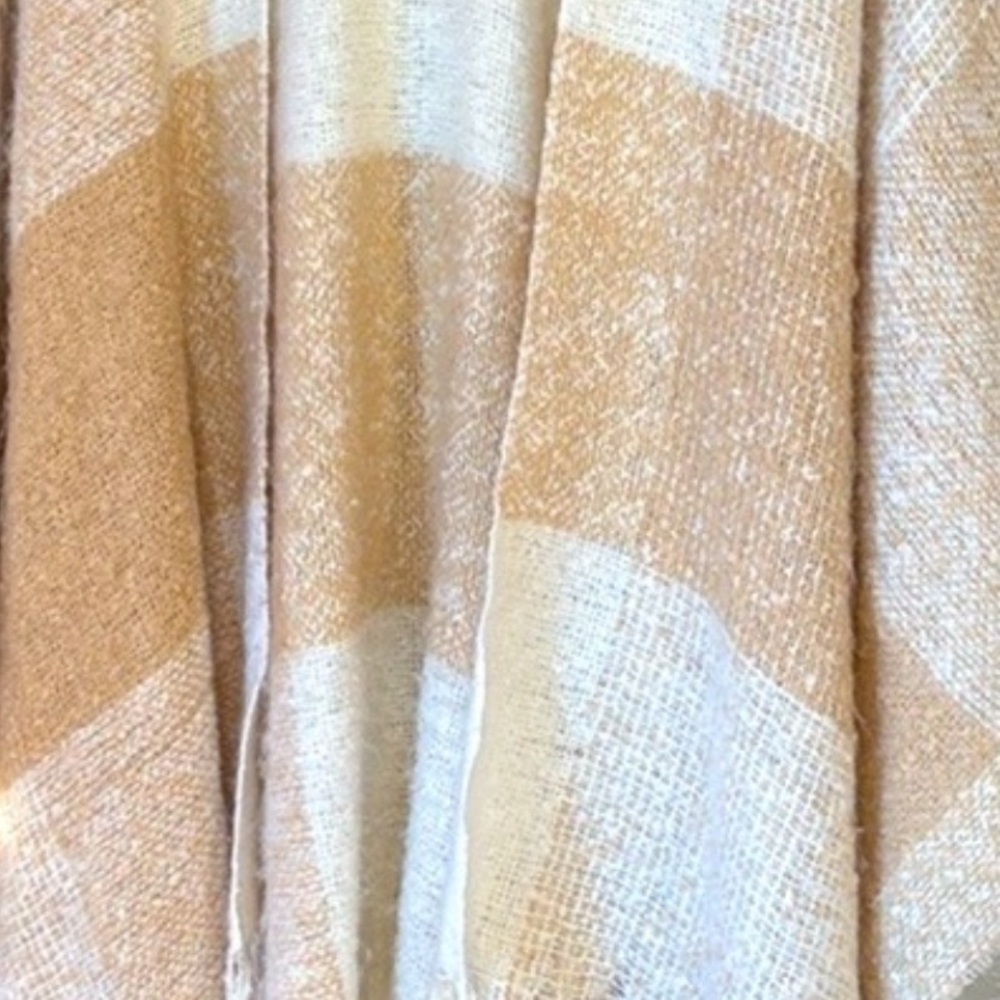 Free people Hampton plaid blanket wrap OS - Picture 2 of 7